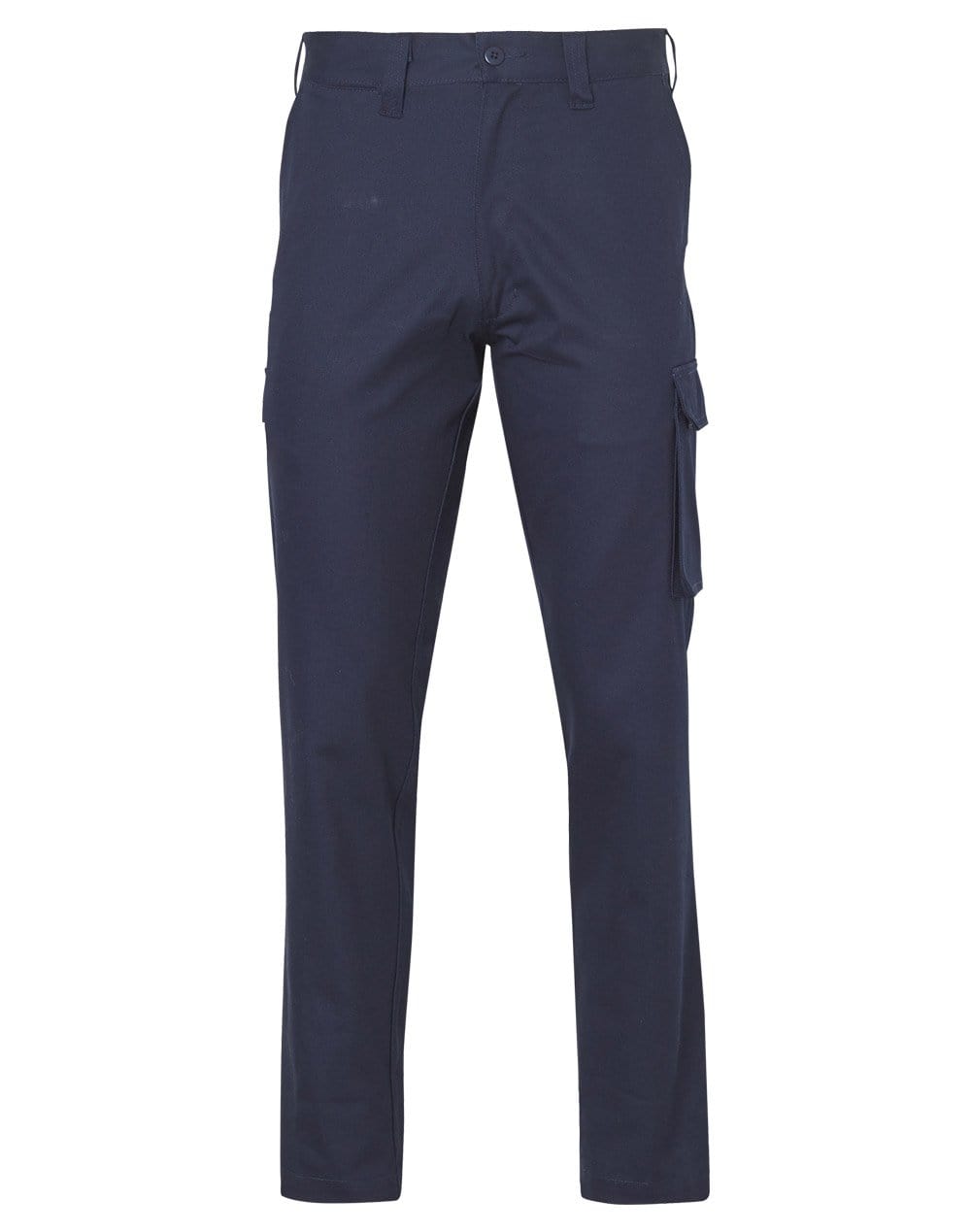 MEN'S HEAVY COTTON PRE-SHRUNK DRILL PANTS Stout Size WP08 Work Wear Benchmark Navy 87S 